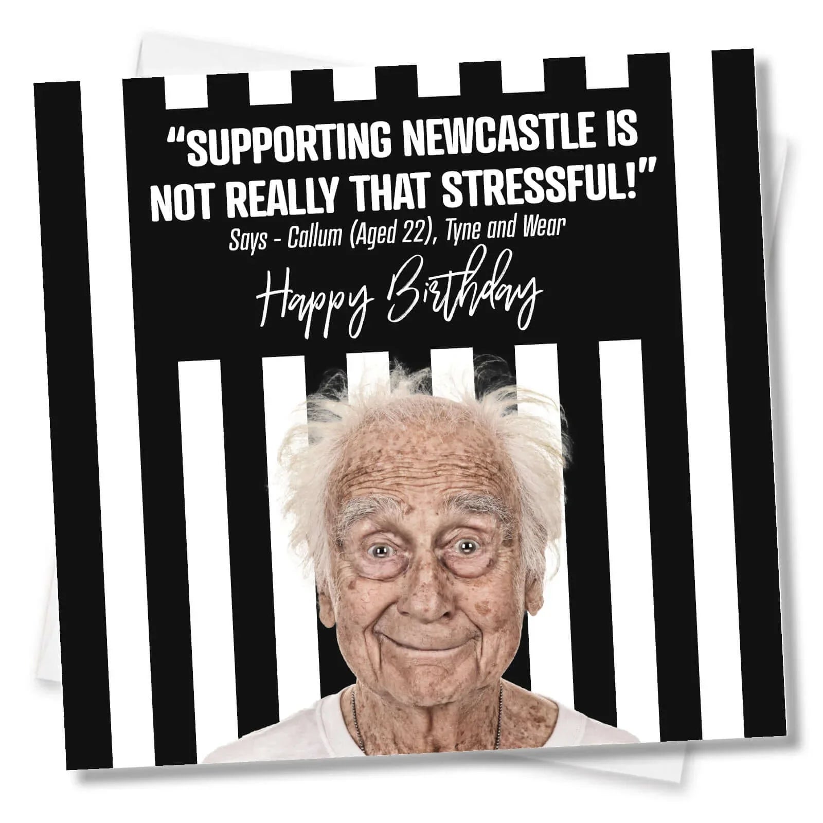 Lustige Geburtstagskarte „Newcastle Are Sh*t“ – Frech, Humorvoll & Auf Dickem Karton