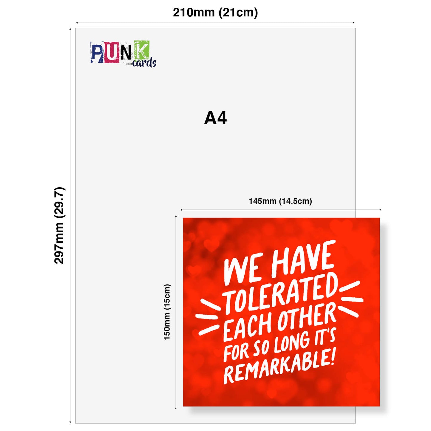 Valentine’s Card For Him, Valentine’s Card For Her, Husband Valentines Day Card, We have tolerated each other for so long it’s remarkable!
