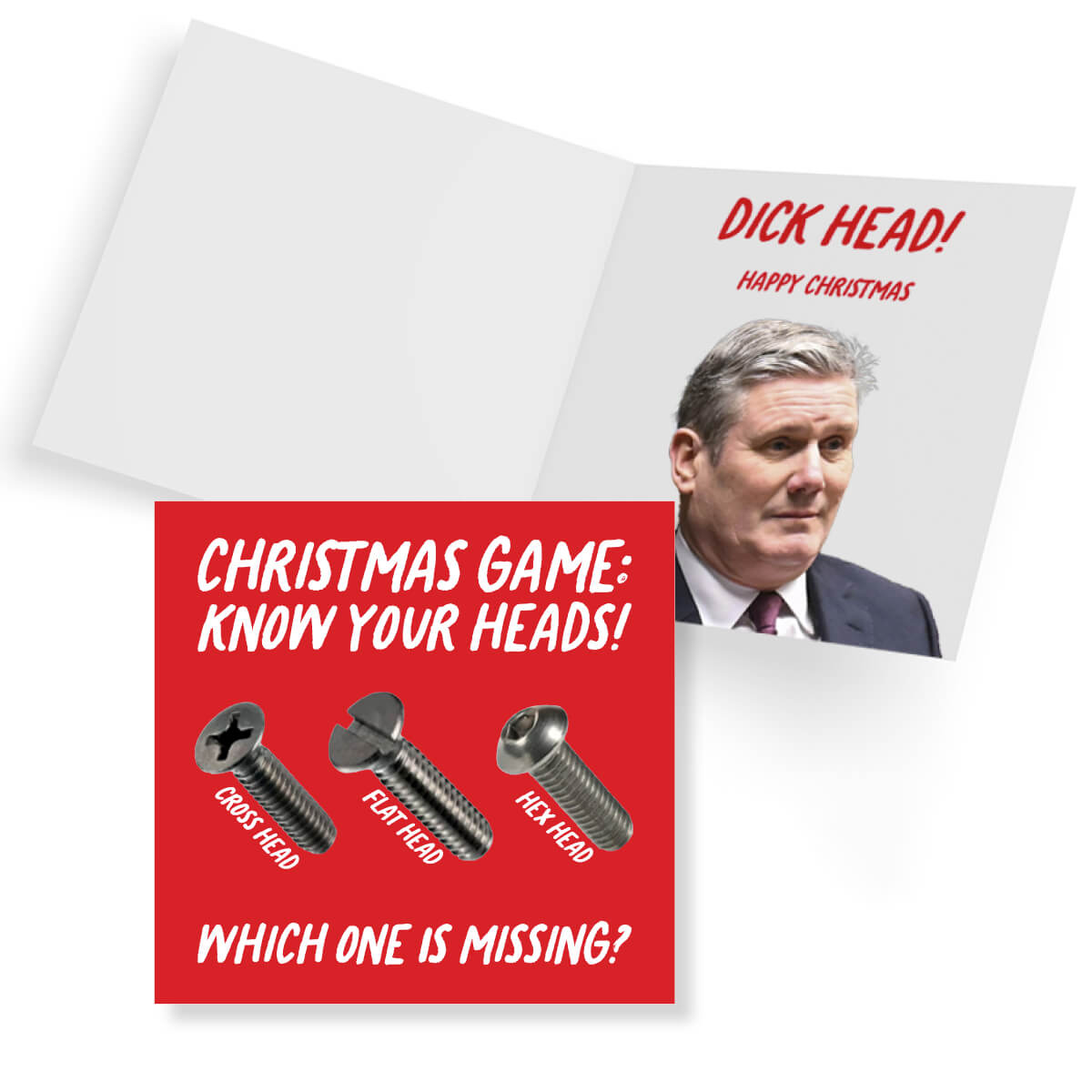 Funny Christmas Cards, Hilarious Political Card for Him or Her, Friends, Family, Colleagues