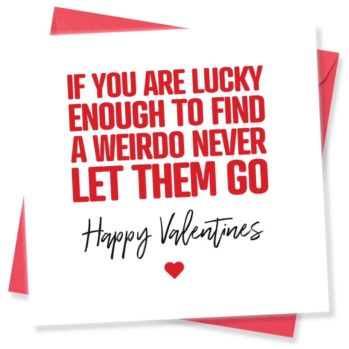 Funny luck-themed card