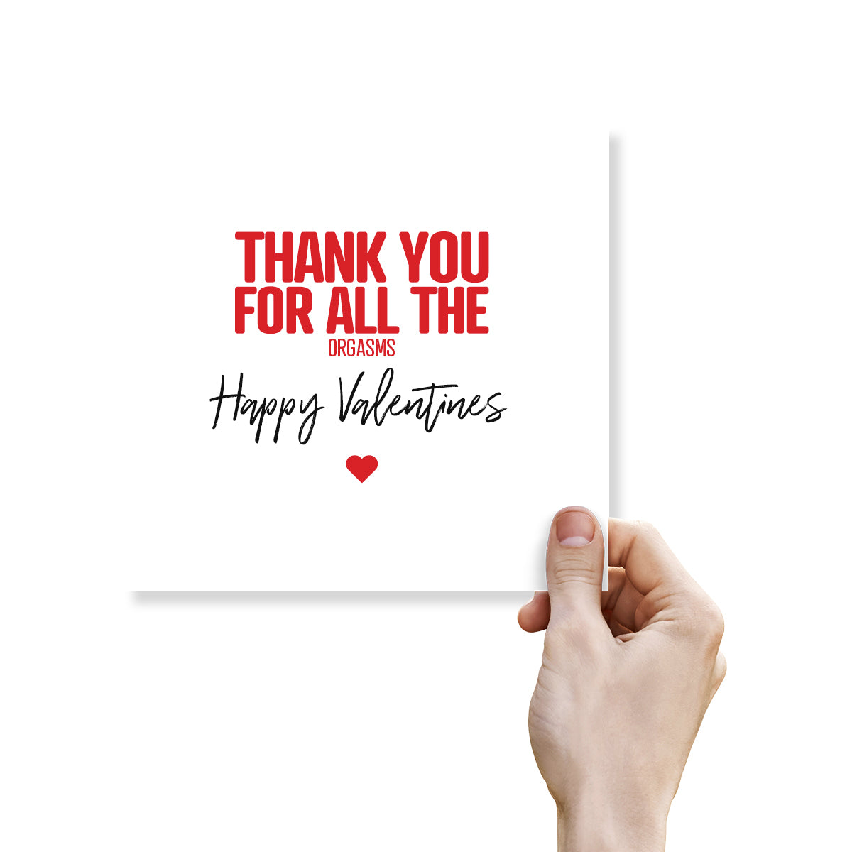 Funny Rude Valentine’s Day Card – “Thank You for All the Orgasms” – Naughty Valentine’s Card for Couples – Cheeky Adult Humour Card by Punk Cards