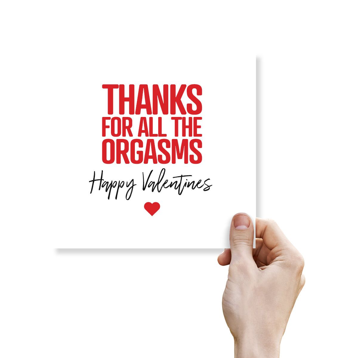 Funny Rude Valentine’s Day Card – “Thanks for All the Orgasms” – Naughty Valentine’s Card for Couples – Adult Humour Card by Punk Cards