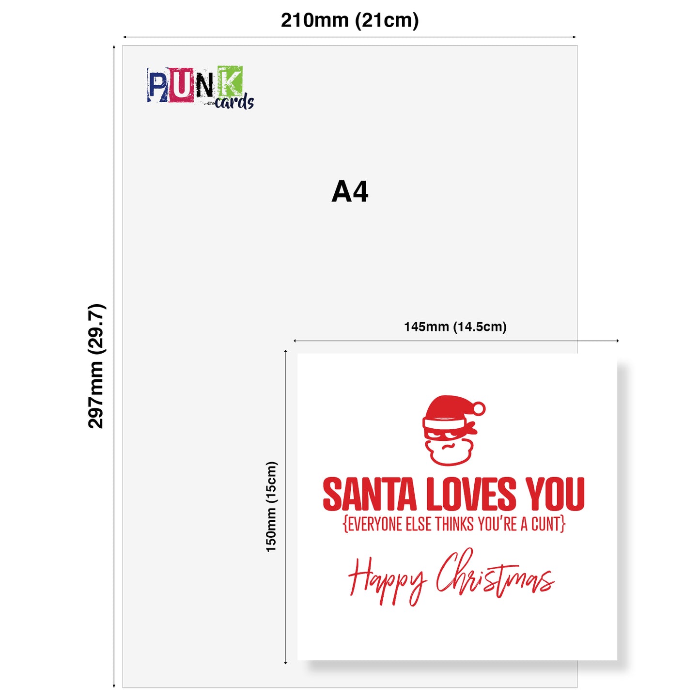 Santa Loves you, Everyone else thinks you’re a cunt