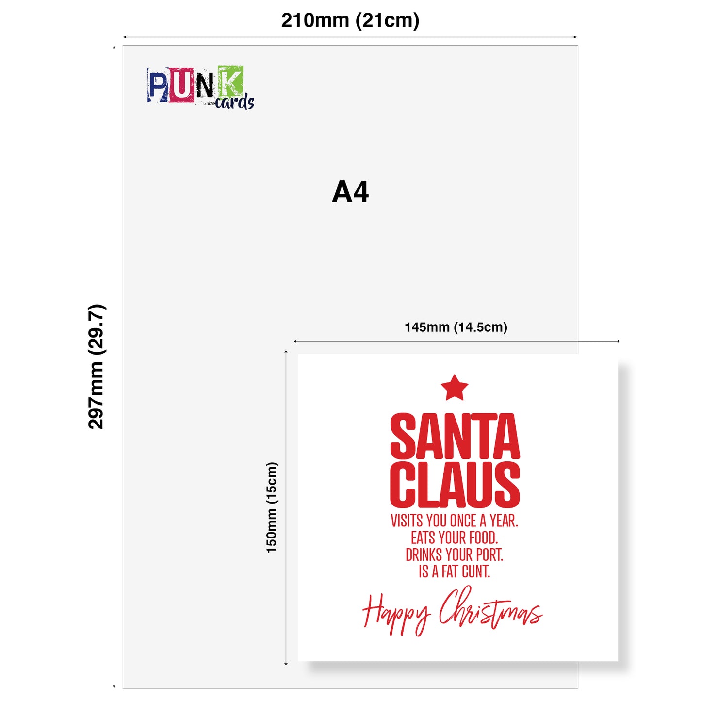 Santa Claus visits you once a year eats your food