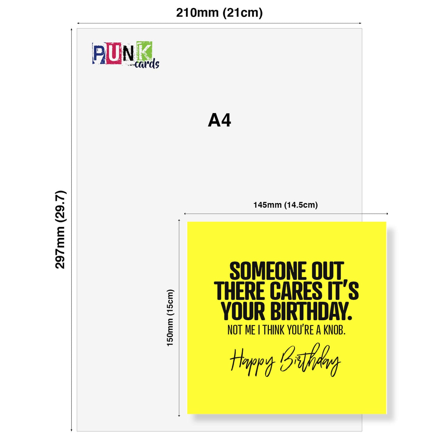 Rude Birthday Card – Funny Birthday Card, Someone Out There Cares It’s Your Birthday