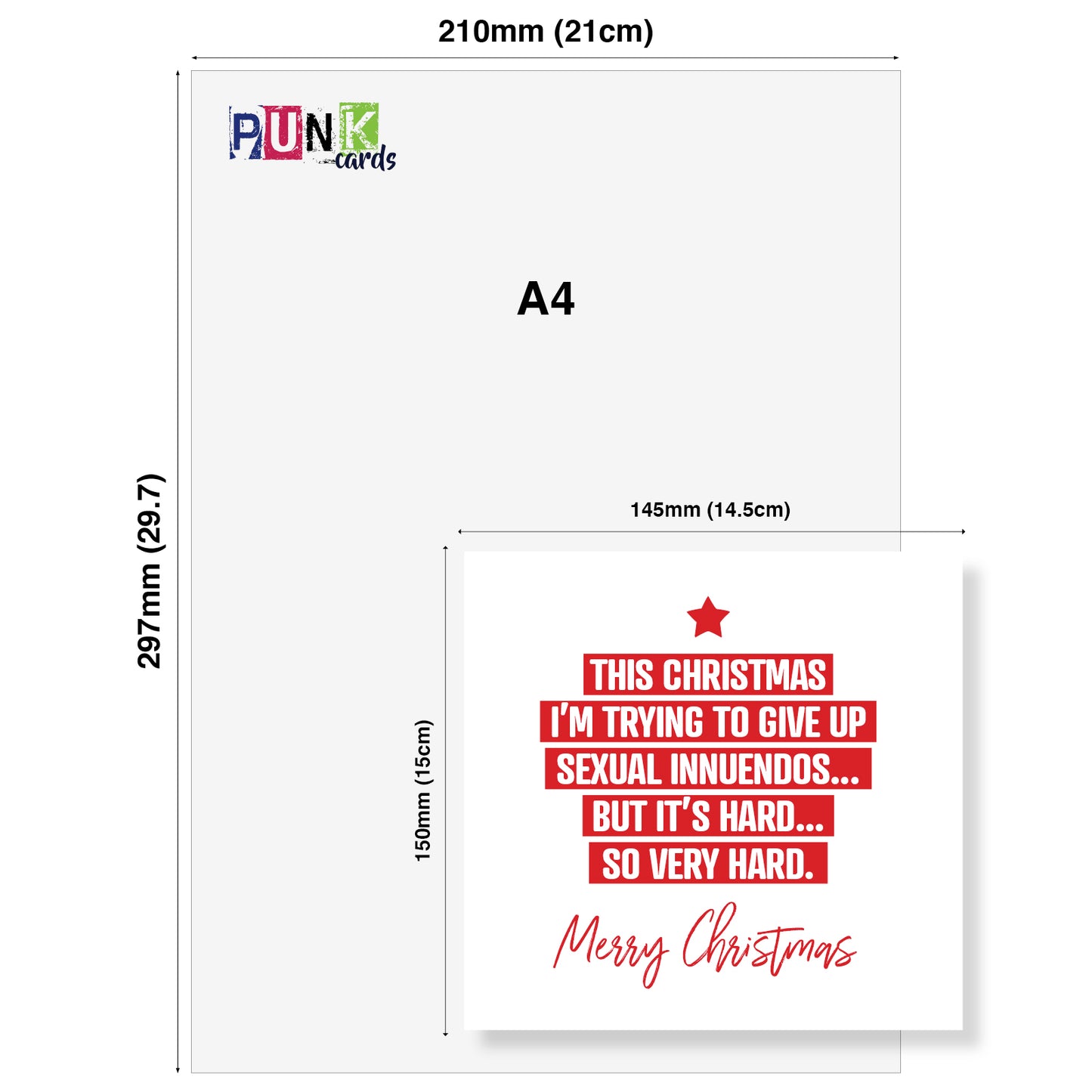 Rude Christmas Card – This Christmas I’m Trying To Give Up Sexual Innuendos