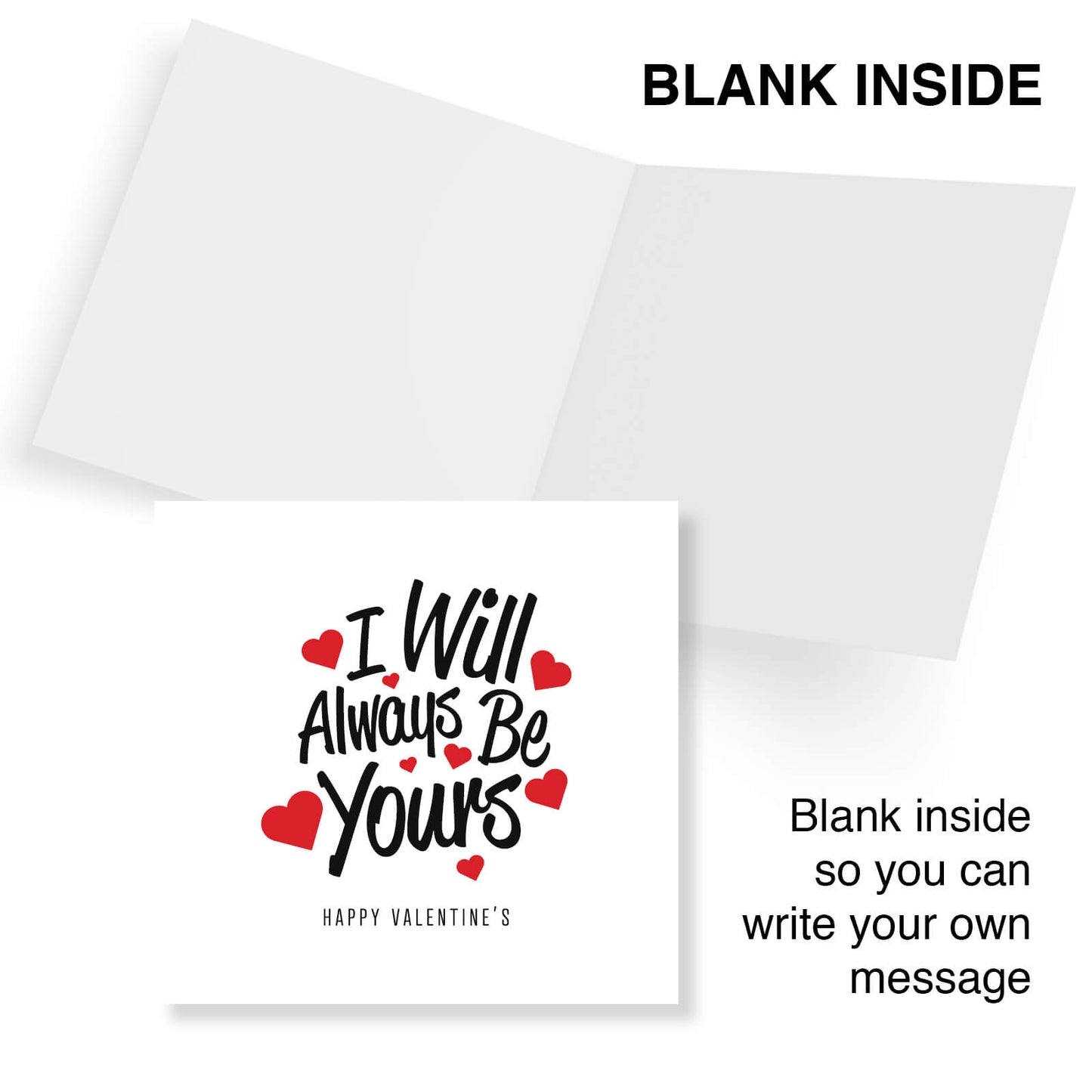 Romantic Valentines Day Card – I Will Always Be Yours Valentine's Card - Heartfelt Love