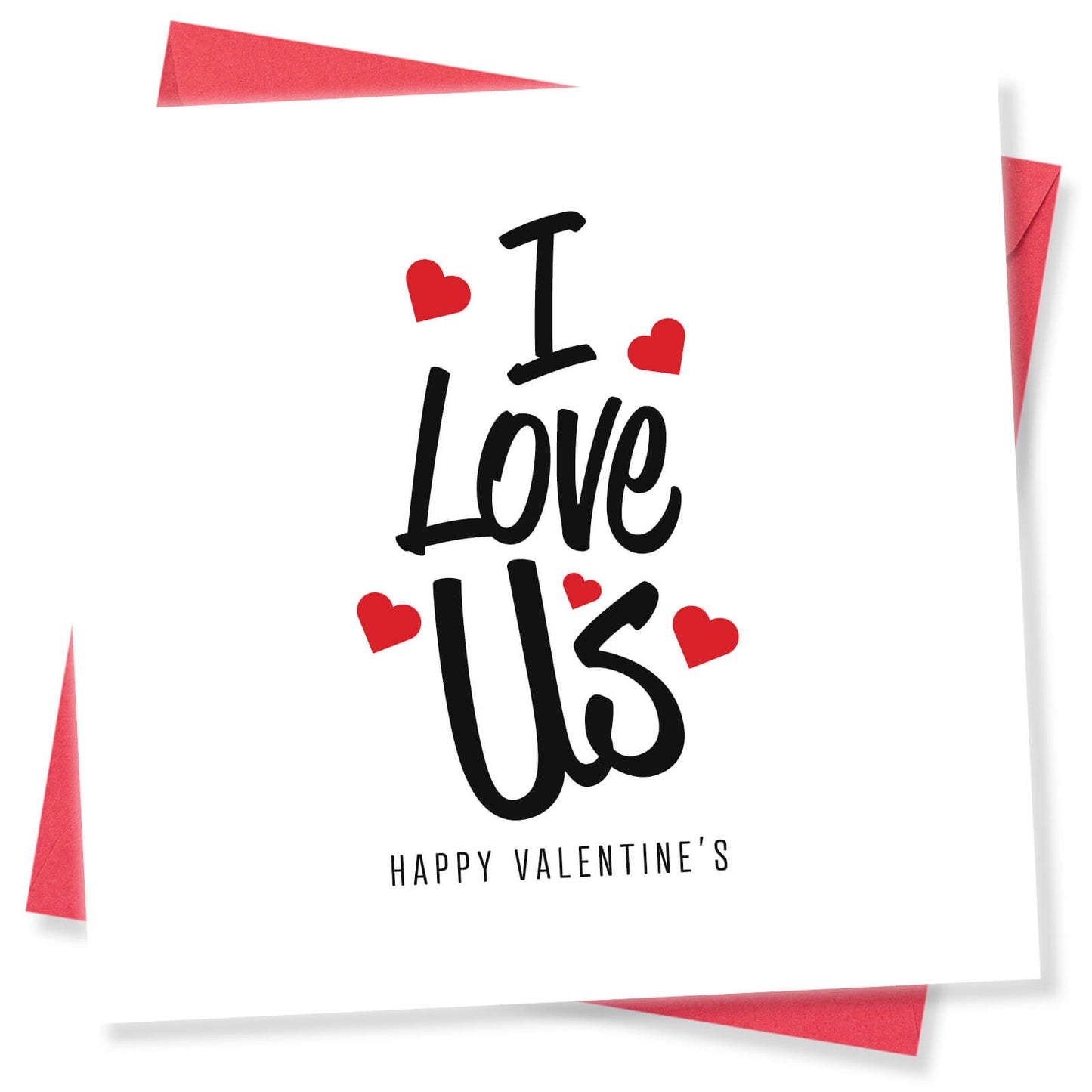 Romantic Valentines Day Card – I Love Us Valentine's Day Card - Perfect for Couples
