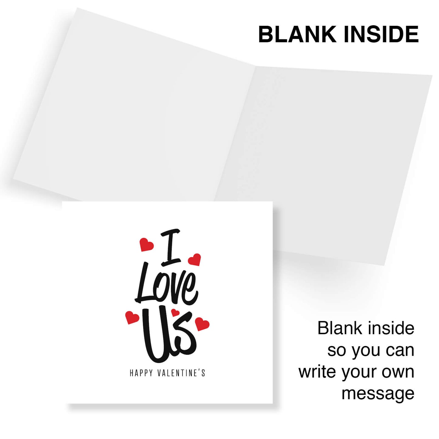 Romantic Valentines Day Card – I Love Us Valentine's Day Card - Perfect for Couples