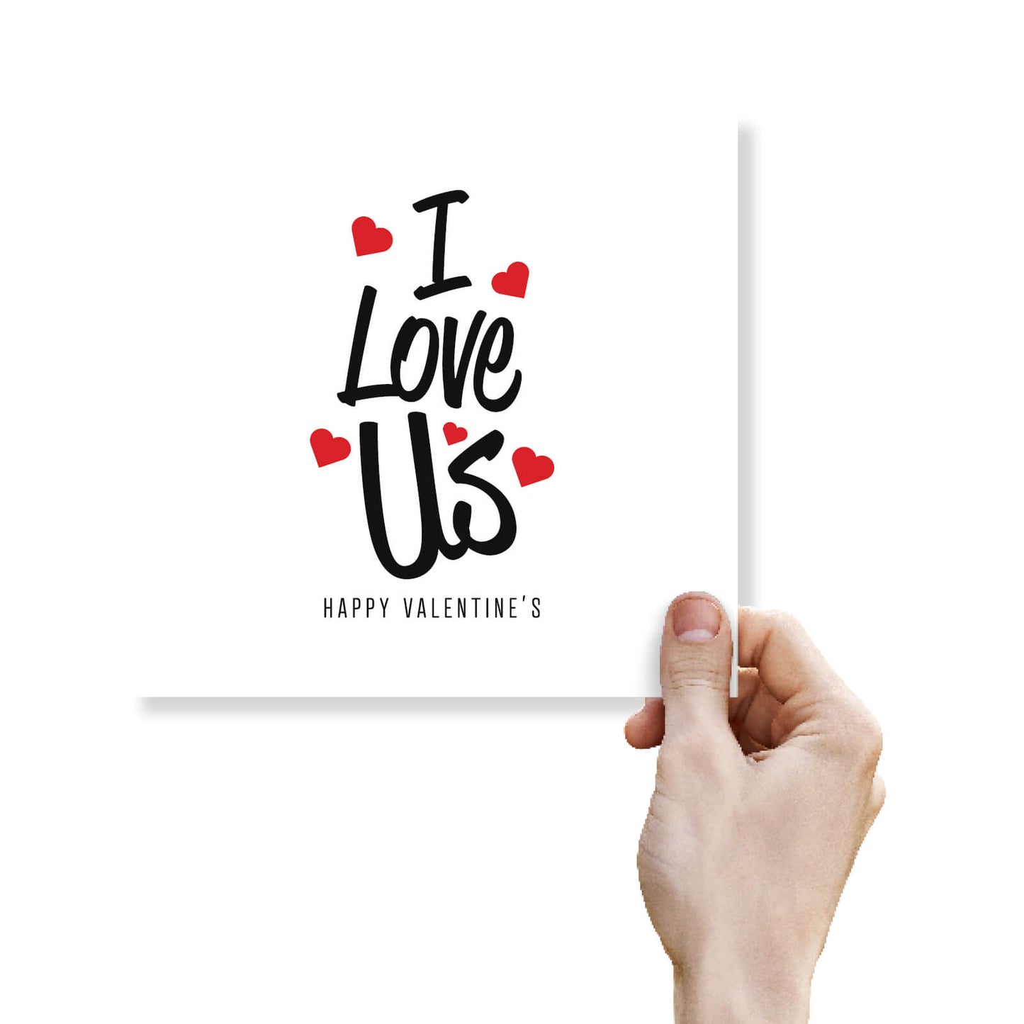 Romantic Valentines Day Card – I Love Us Valentine's Day Card - Perfect for Couples