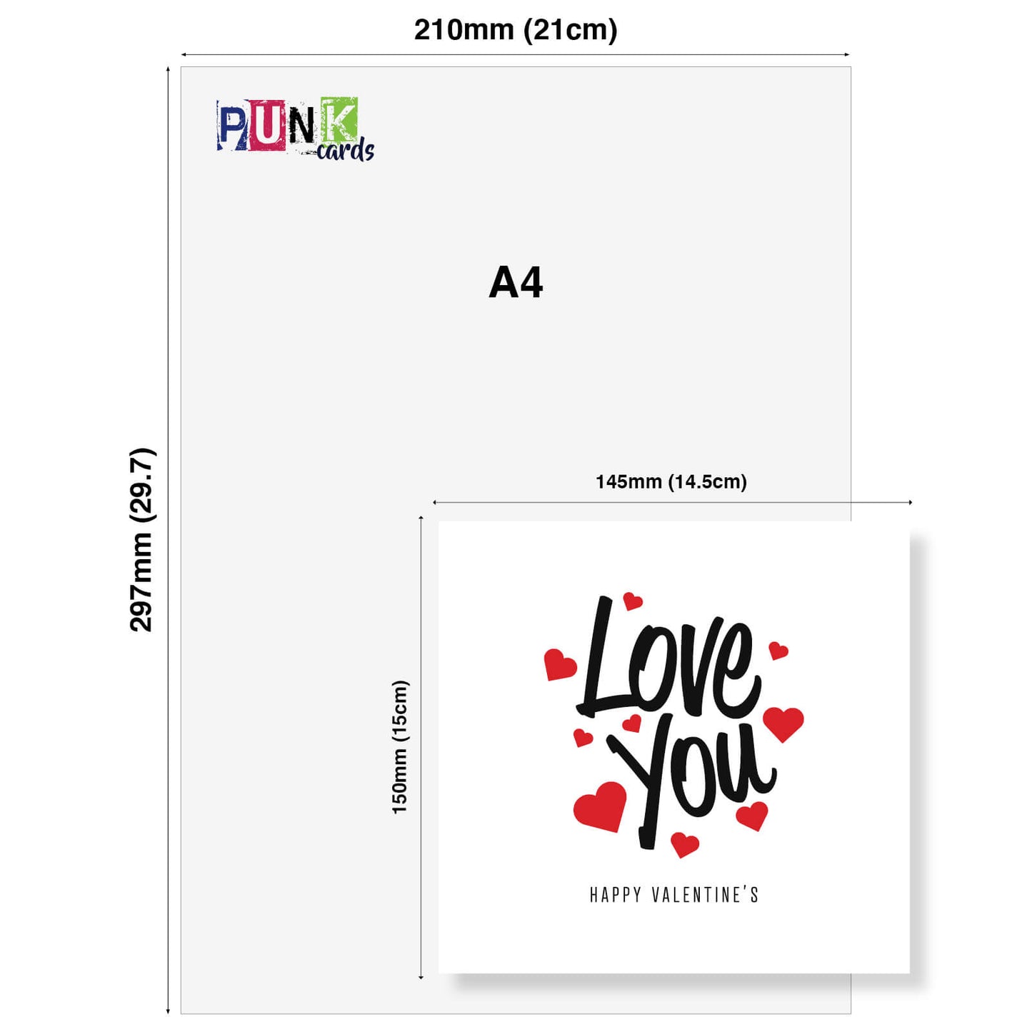 Romantic Valentines Day Card – Love You Valentine's Card - Classic Romantic Gift