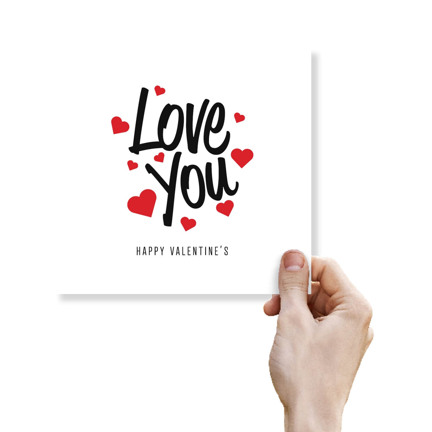 Romantic Valentines Day Card – Love You Valentine's Card - Classic Romantic Gift