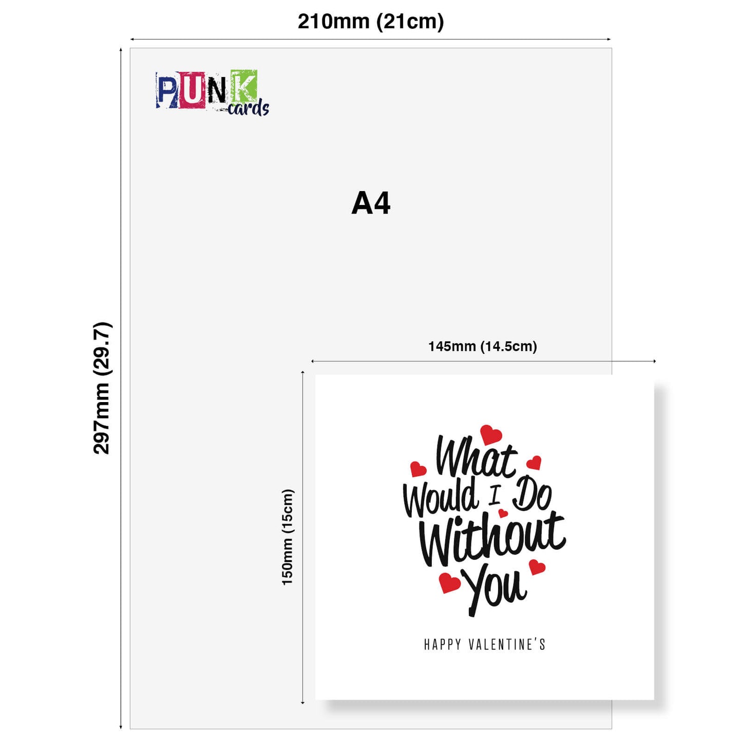 Romantic Valentines Day Card – What Would I Do Without You Valentine's Day Card - Loving Gesture