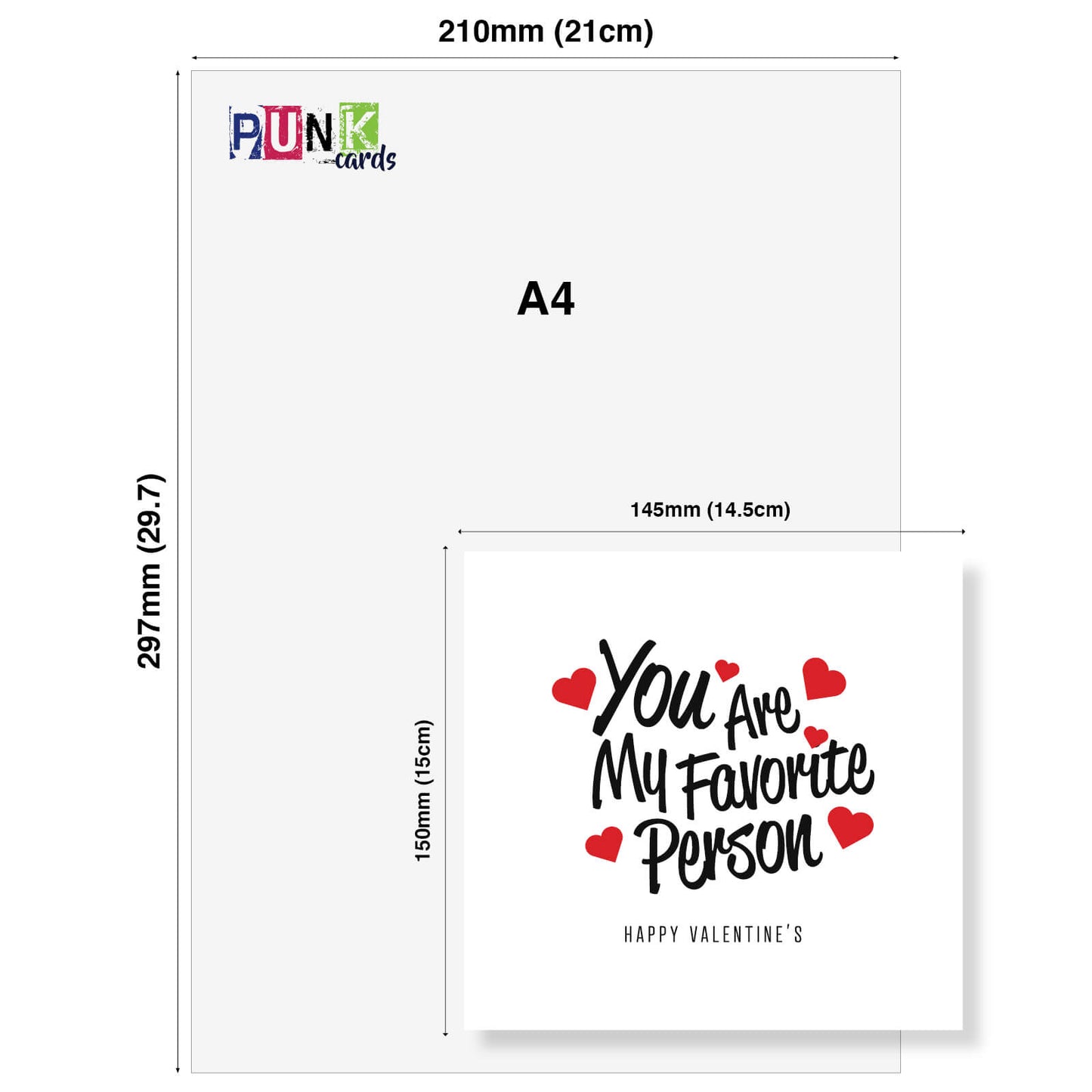 Romantic Valentines Day Card – You Are My Favorite Person Valentine's Day Card - Heartfelt and Loving