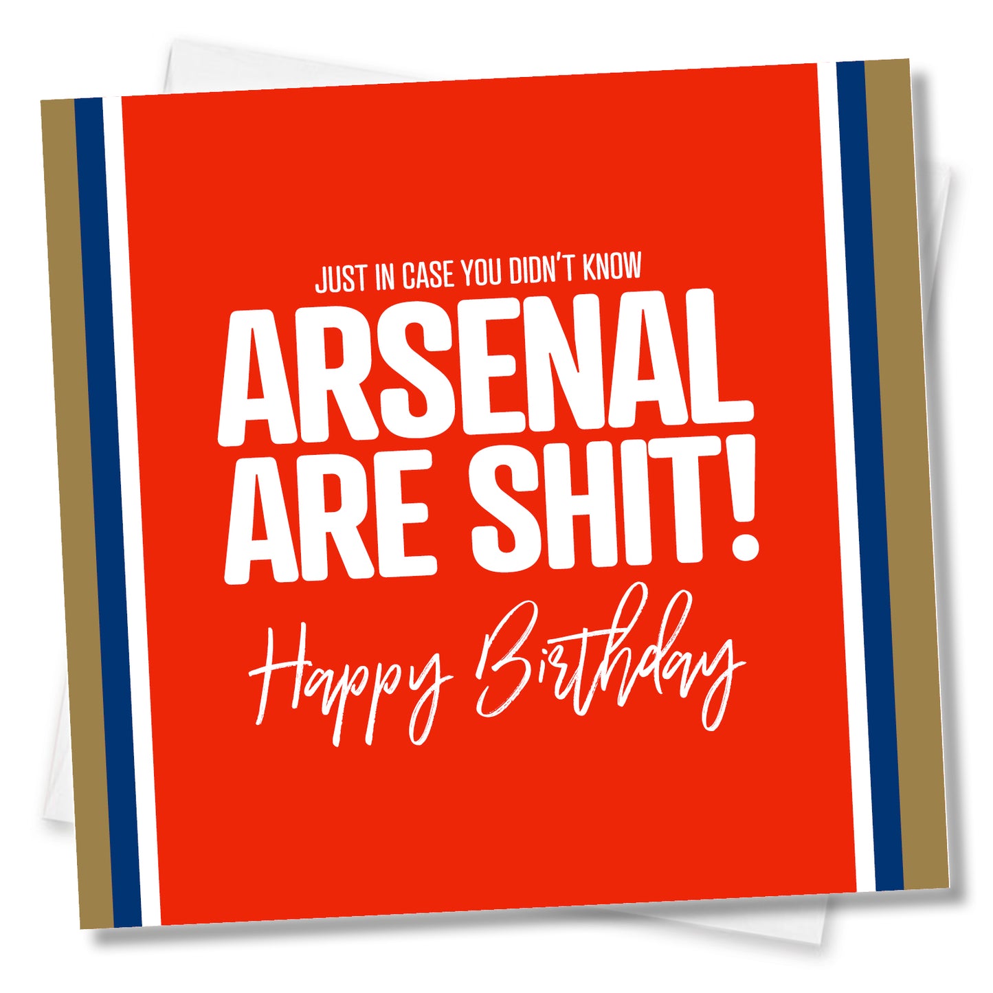 Funny football Birthday Card – Football Birthday Card Arsenal