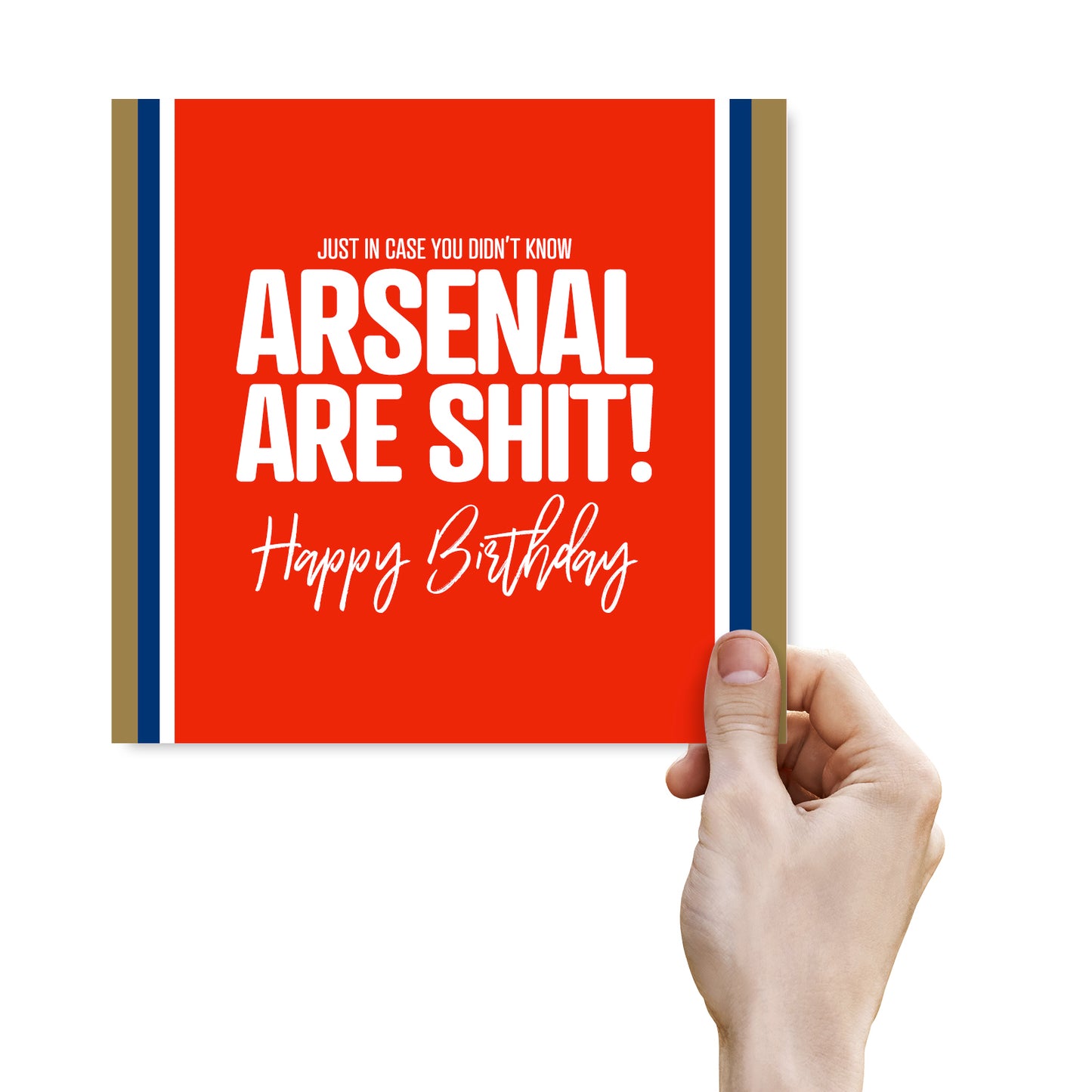 Funny football Birthday Card – Football Birthday Card Arsenal