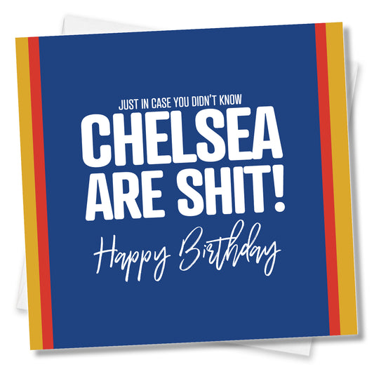 Football Birthday Card Chelsea