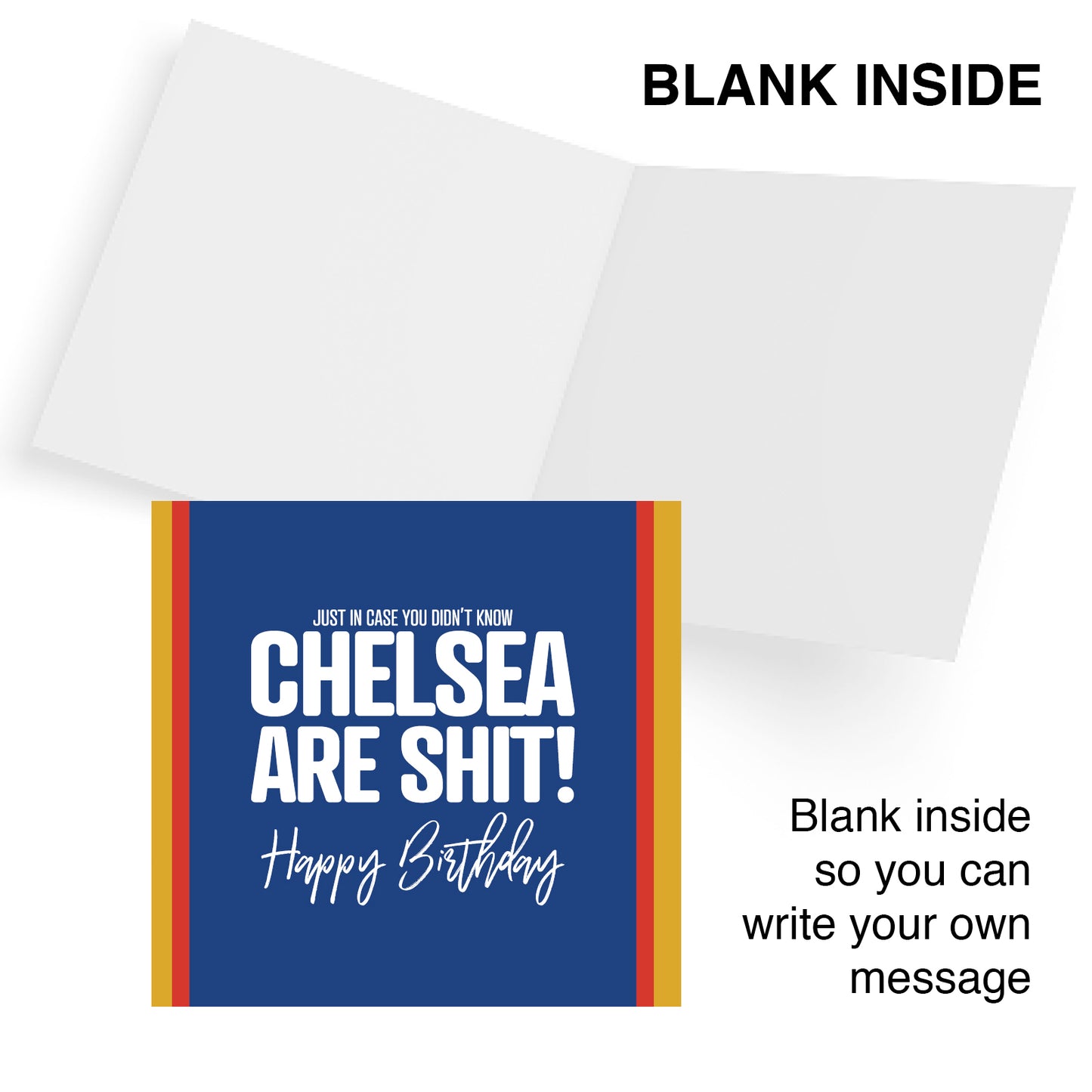 Funny football Birthday Card – Football Birthday Card Chelsea