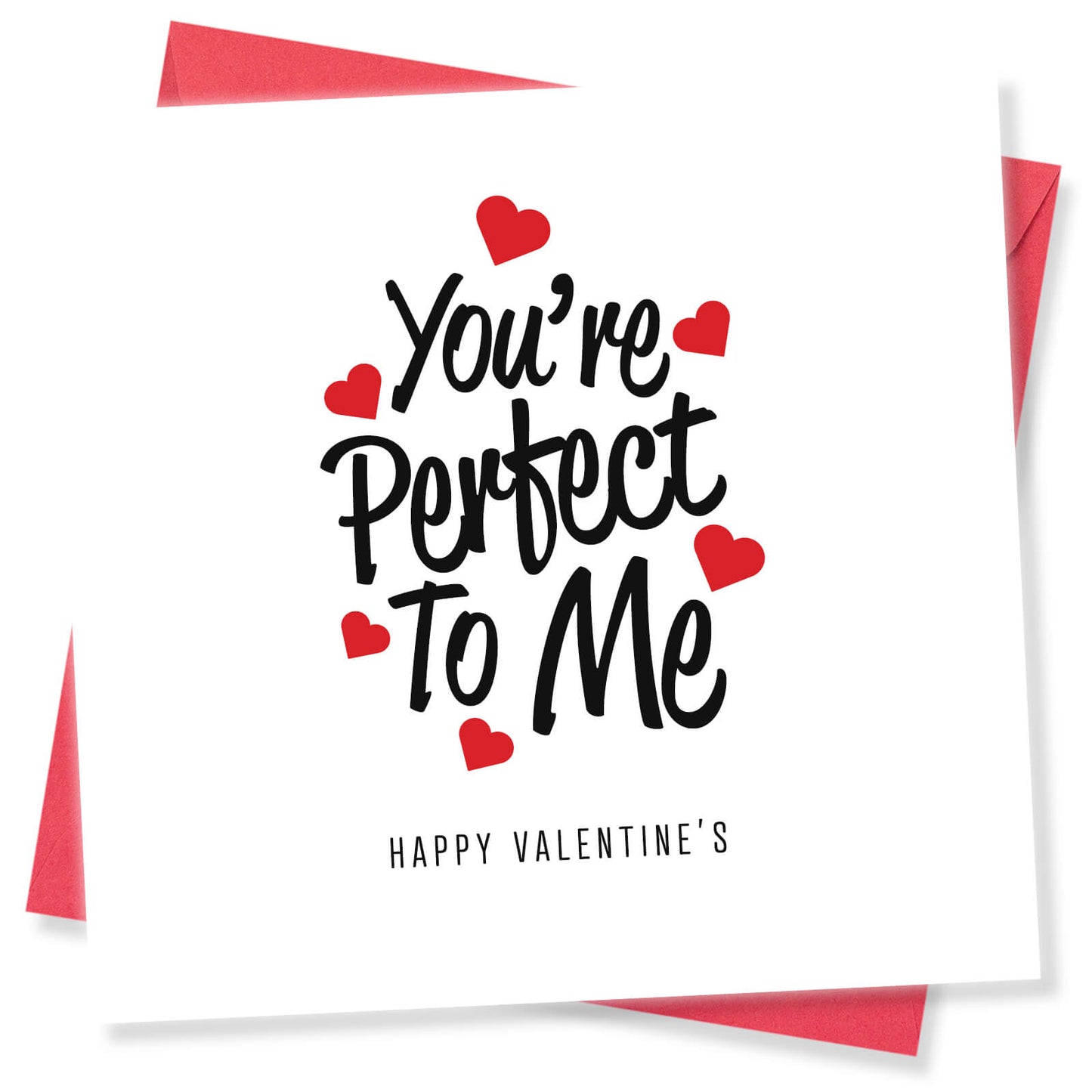 Romantic Valentines Day Card – You're Perfect to Me Valentine's Day Card