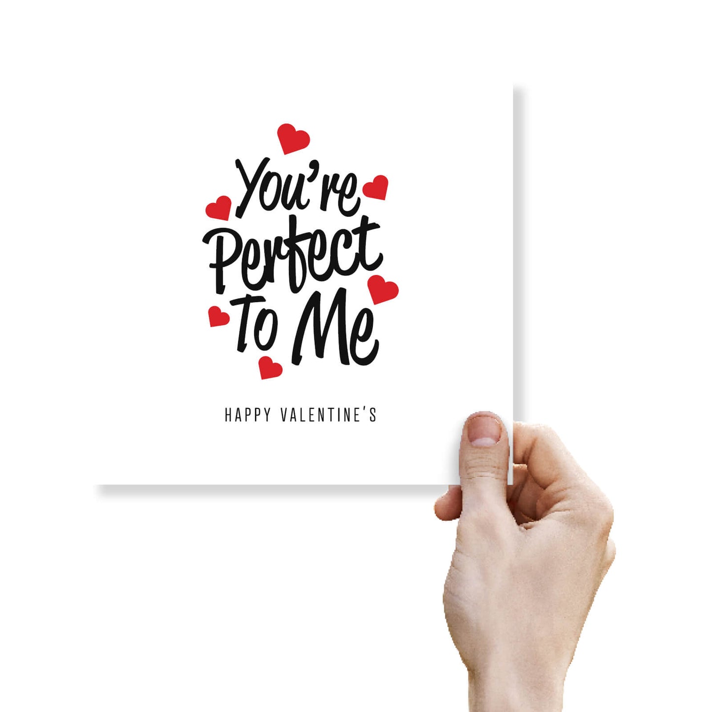 Romantic Valentines Day Card – You're Perfect to Me Valentine's Day Card