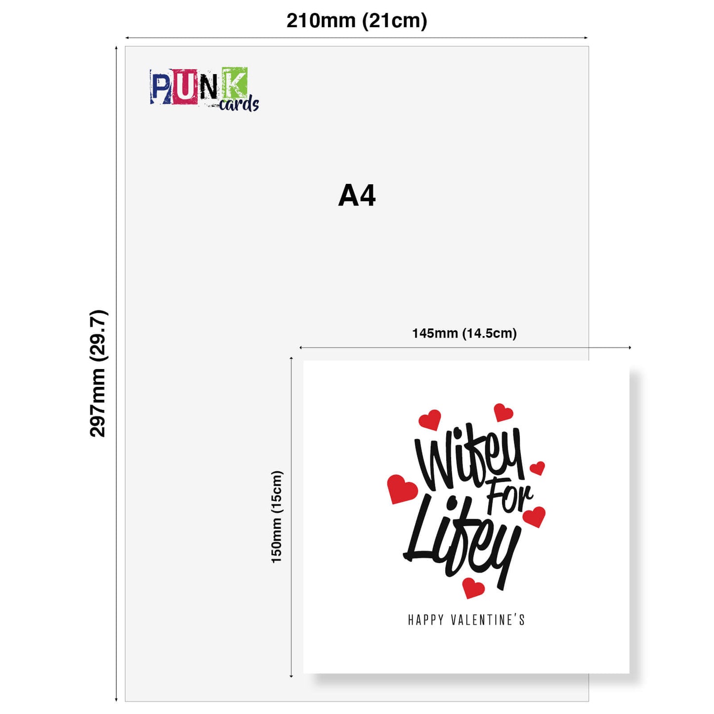 Romantic Valentines Day Card – Wifey for Lifey Valentine's Day Card - Fun and Romantic Gift