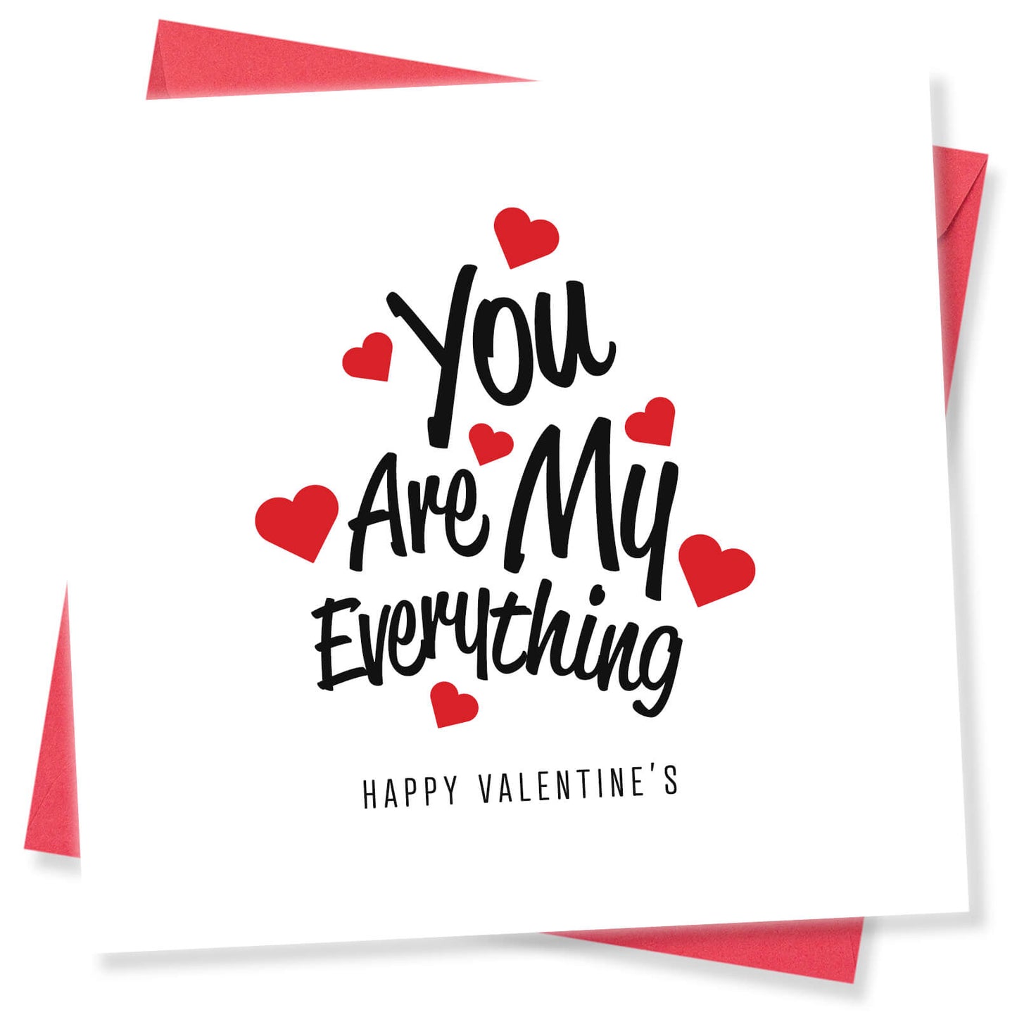Romantic Valentines Day Card – You Are My Everything Valentine's Day Card