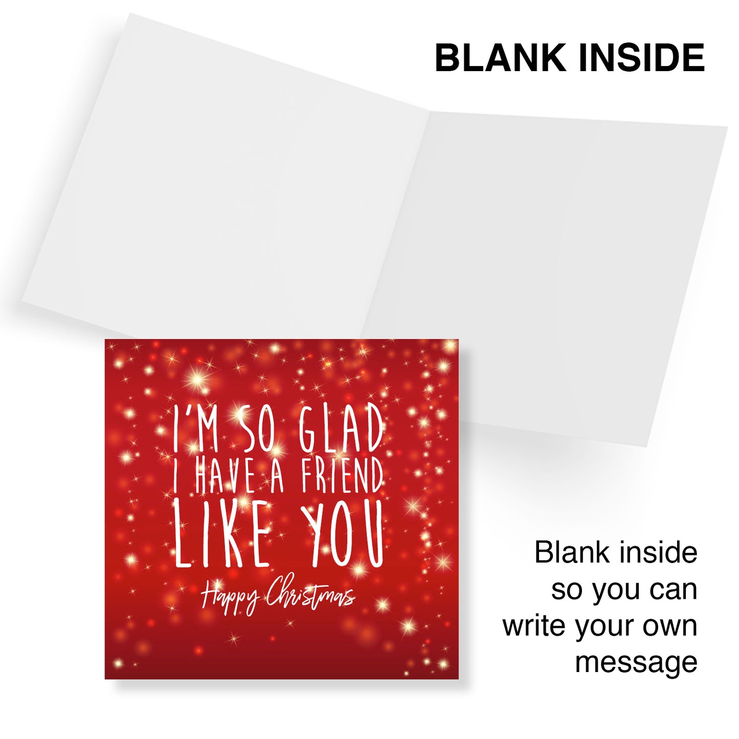Funny Christmas Card – I'm So Glad I Have a Friend Like You