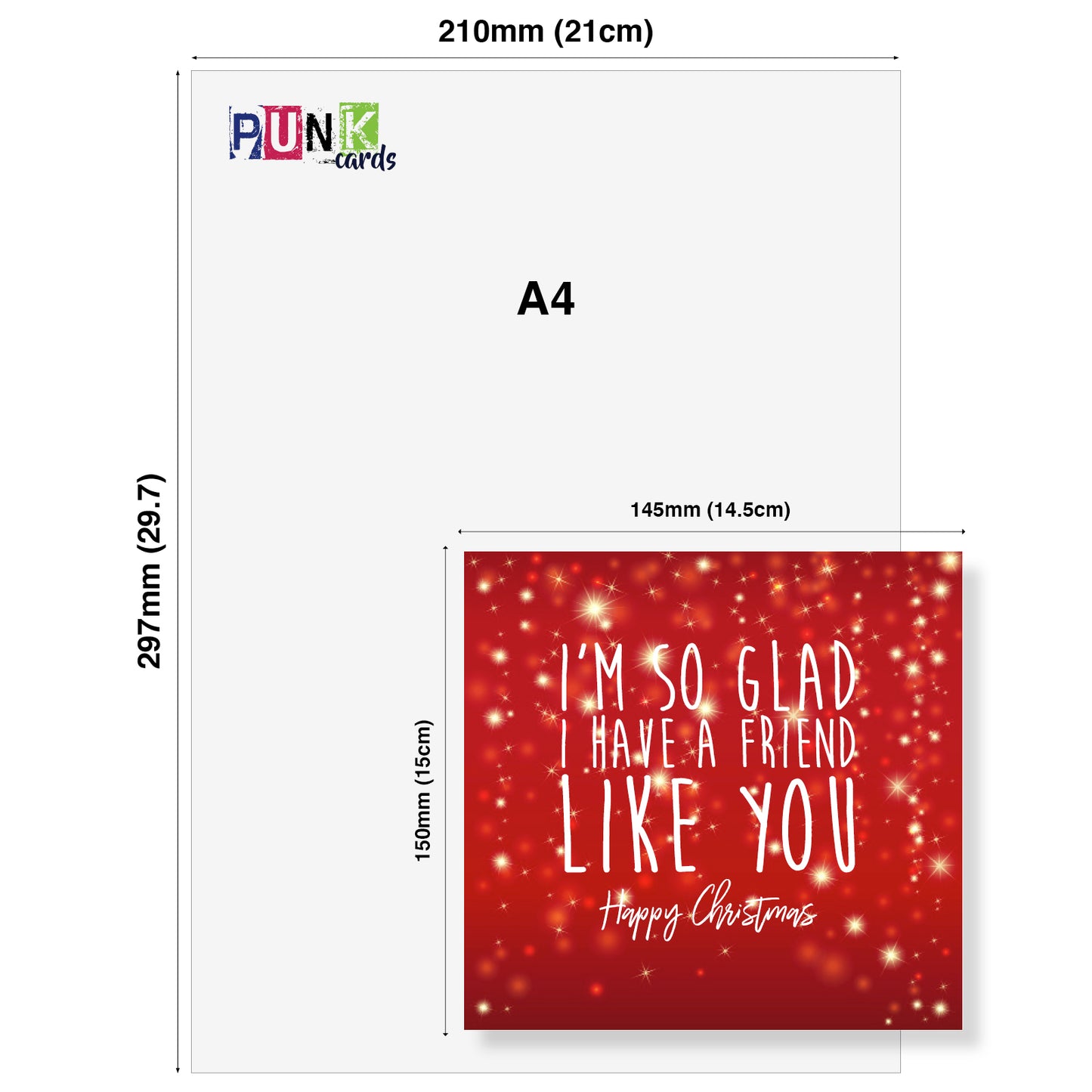Funny Christmas Card – I'm So Glad I Have a Friend Like You