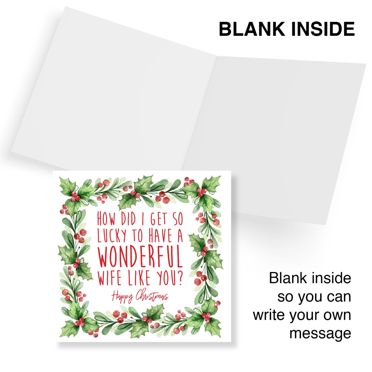 How Did I Get So Lucky To Have A Wife Like You? Happy Christmas