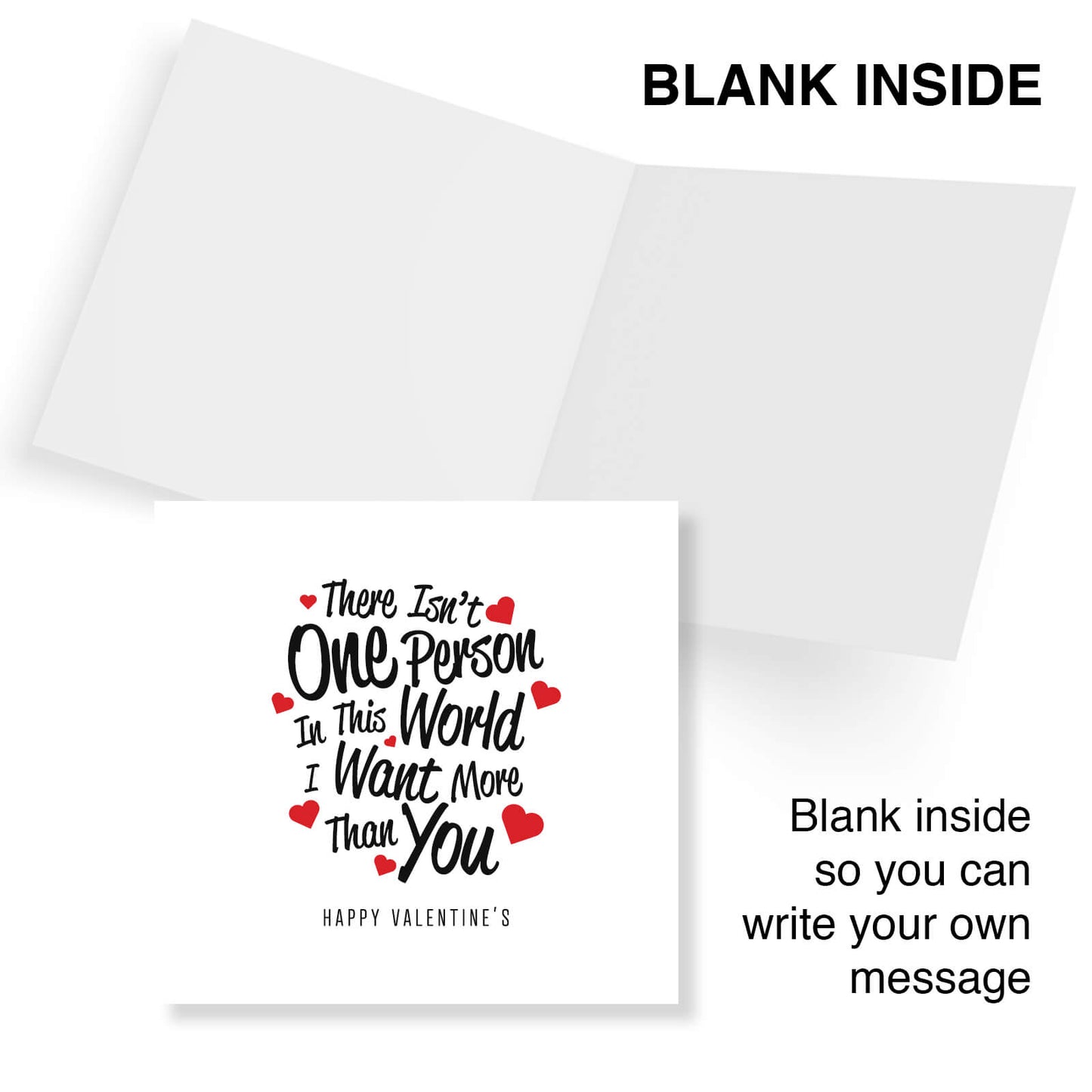 Romantic Valentines Day Card – There Isn't One Person Valentine's Day Card