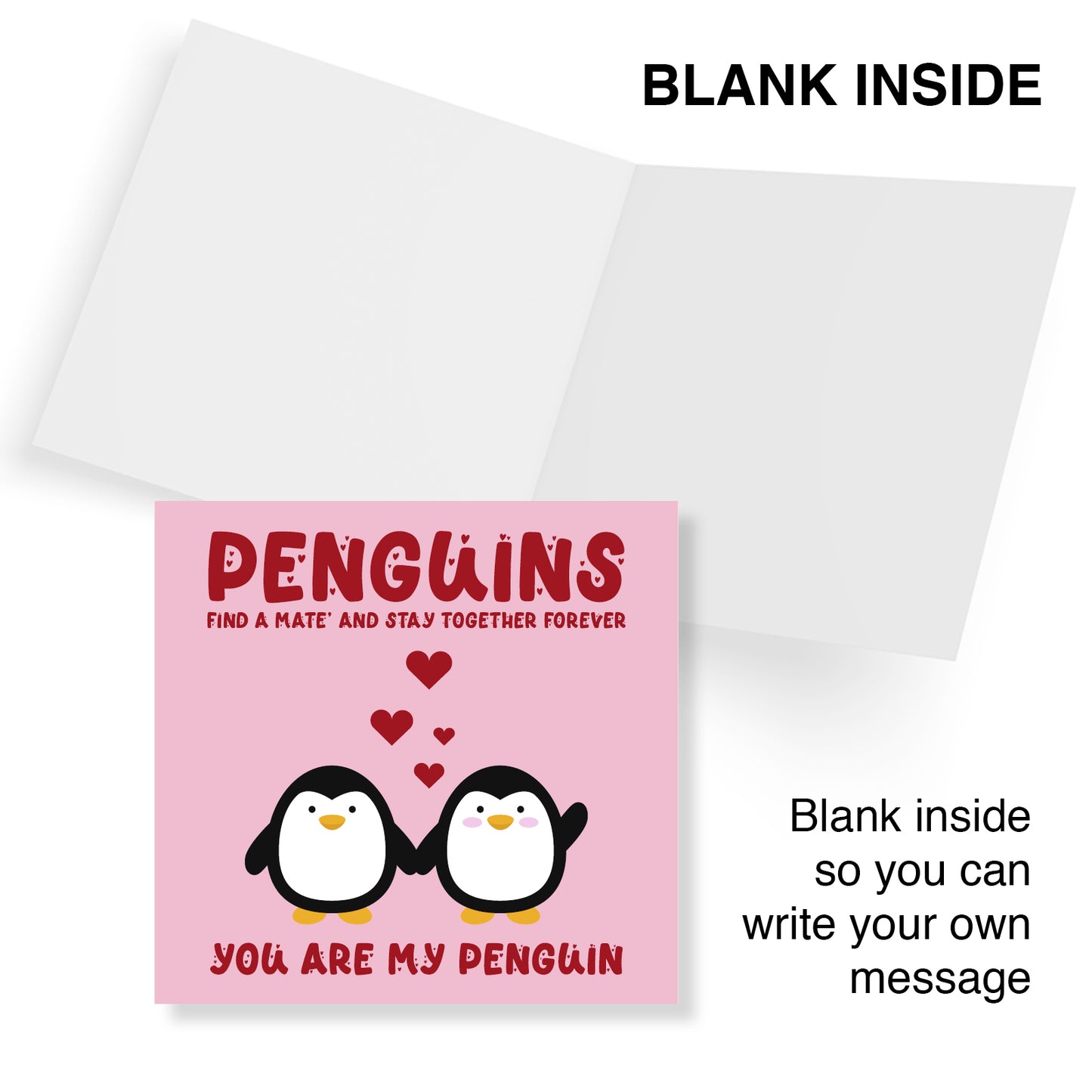 Penguins Find a Mate and Stay Together forever. You Are My Penguin