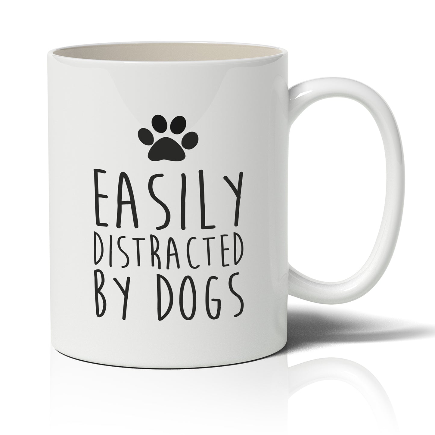 Easily distracted by dogs