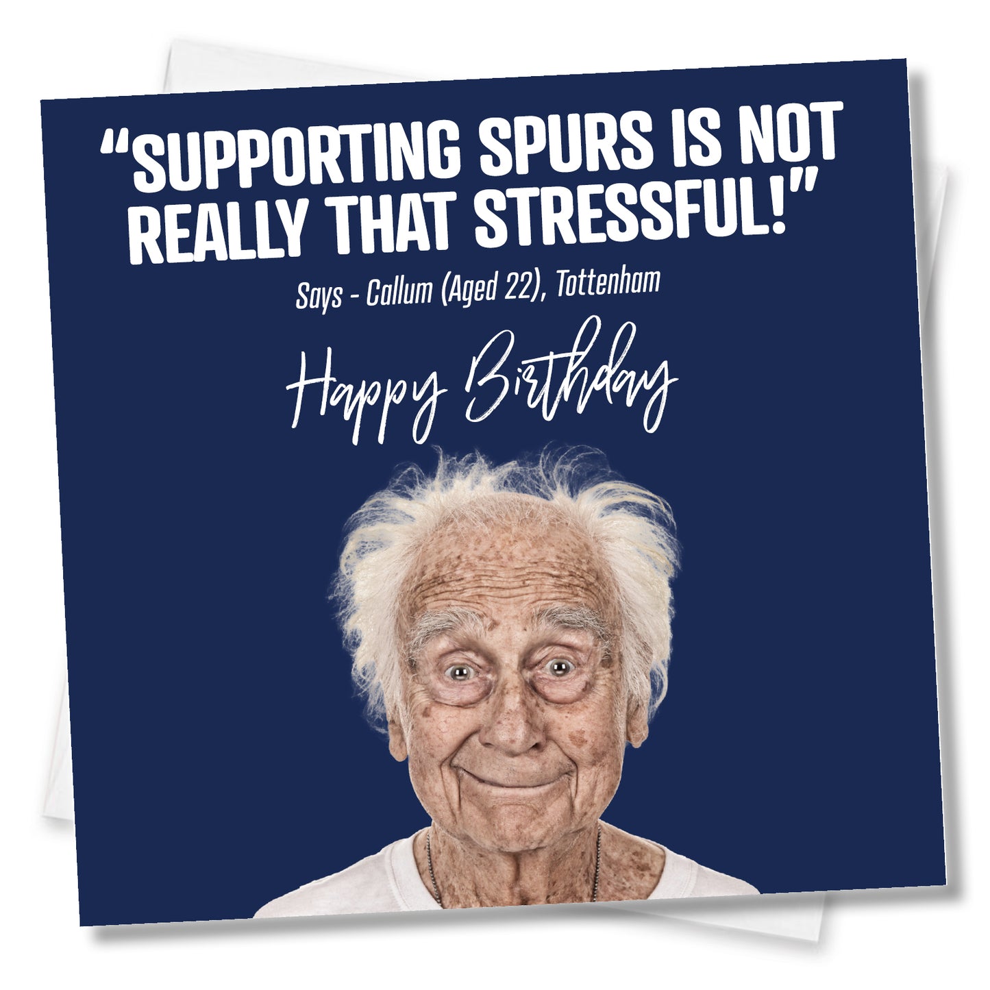 Funny football Birthday Card – Football Birthday Card Spurs
