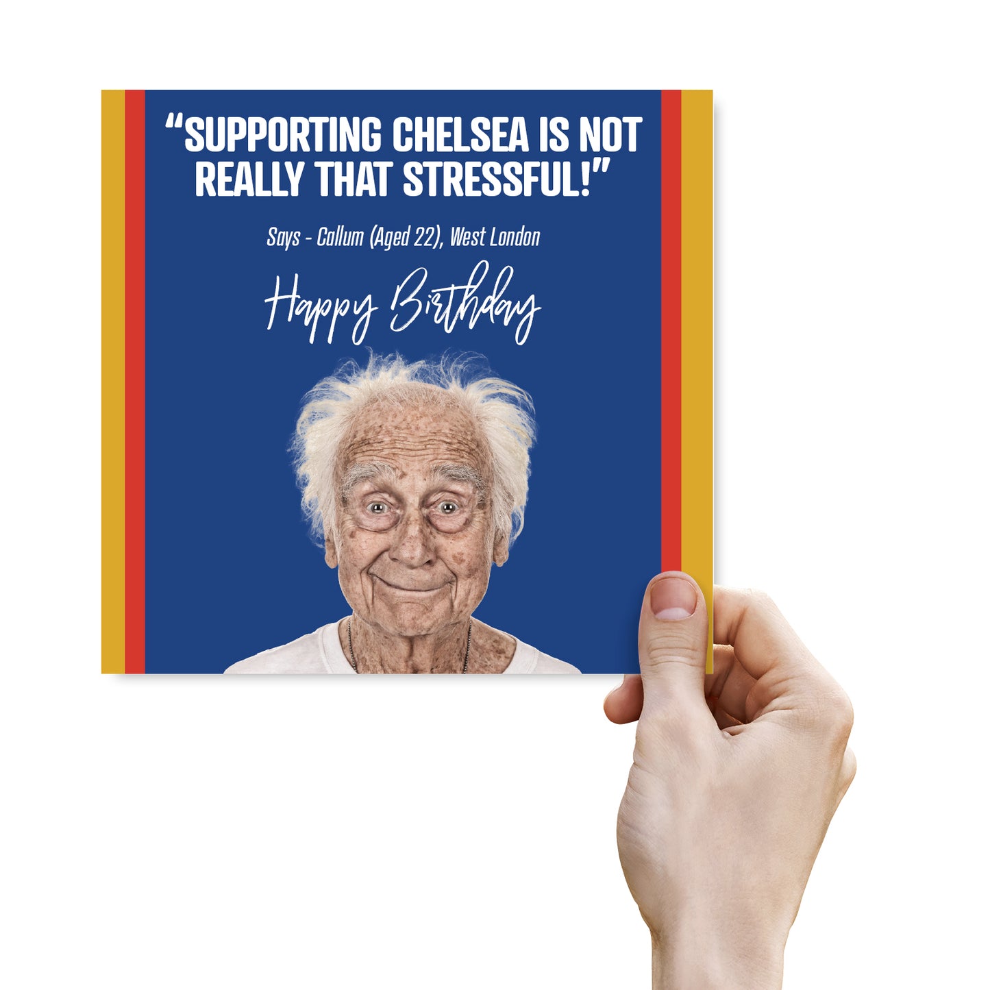 Football Birthday Card Chelsea