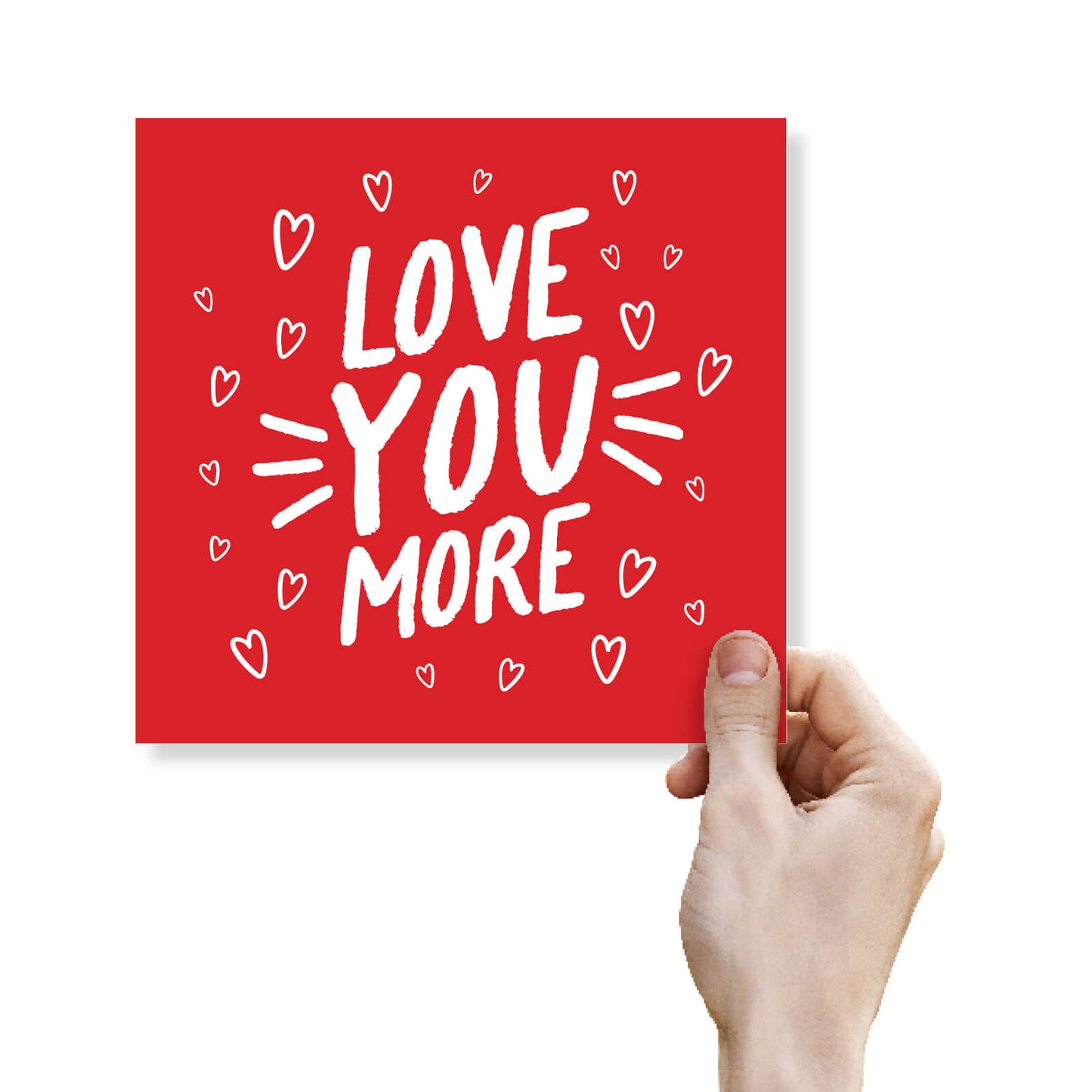 Valentine’s Card For Him, Valentines Card For Her, Husband Valentines Day Card, Love You More