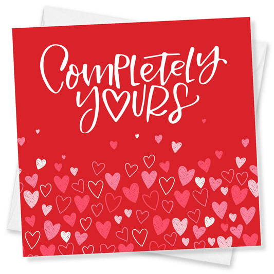 Valentine’s Card For Him, Valentines Card For Her, Husband Valentines Day Card, Completely Yours