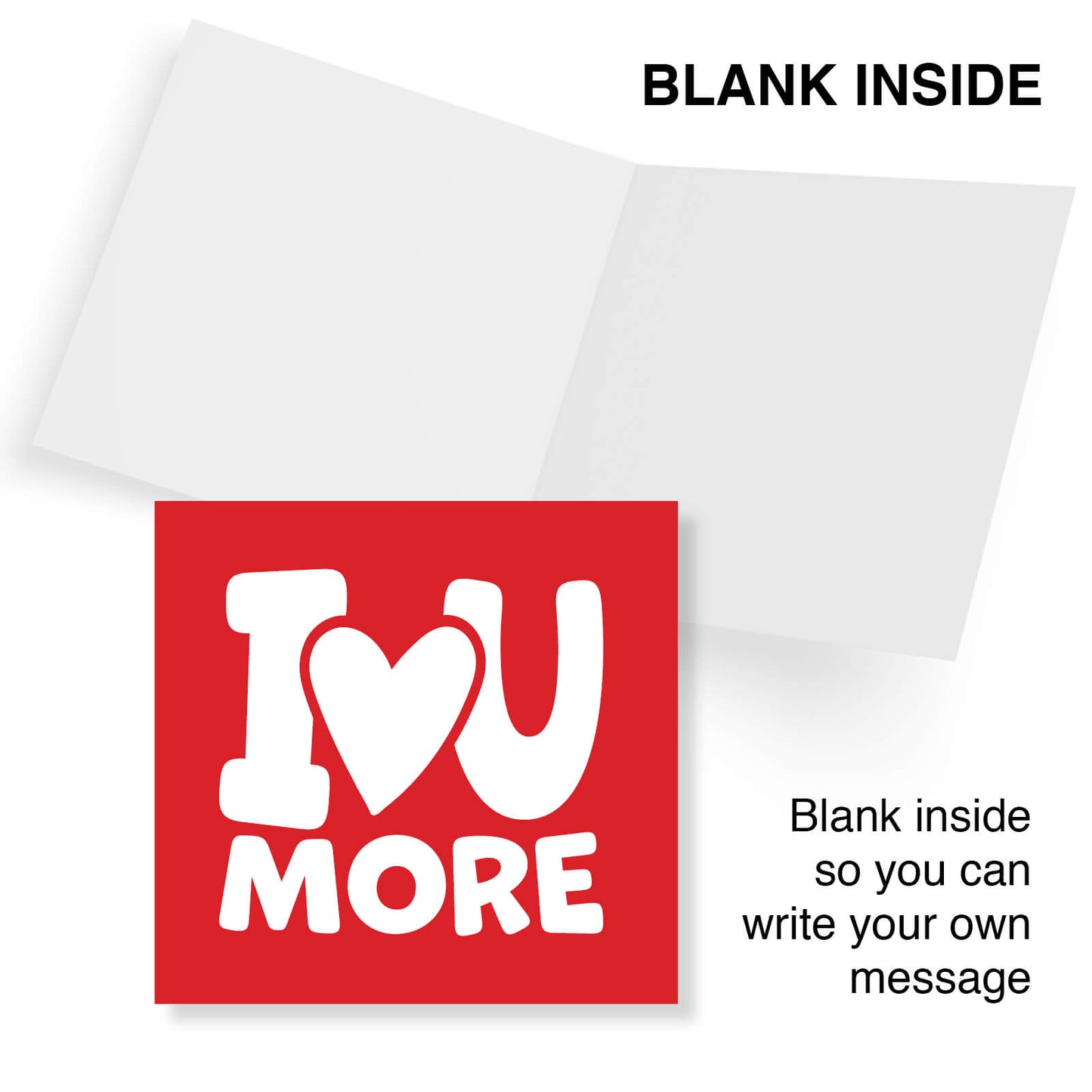 Valentine’s Card, Valentines Card For Him, Valentines Card For Her, Husband Valentines Day Card, Love You More