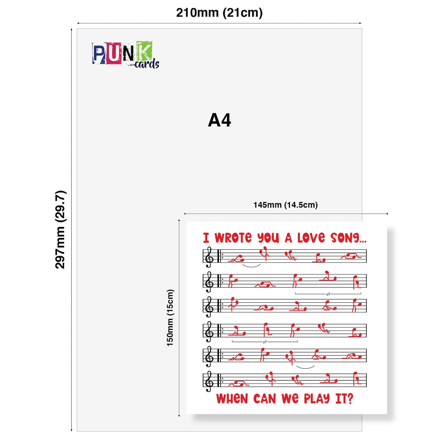 Valentine’s Card For Him, Valentines Card For Her, Husband Valentines Day Card, I wrote you a love song, when can we play it?