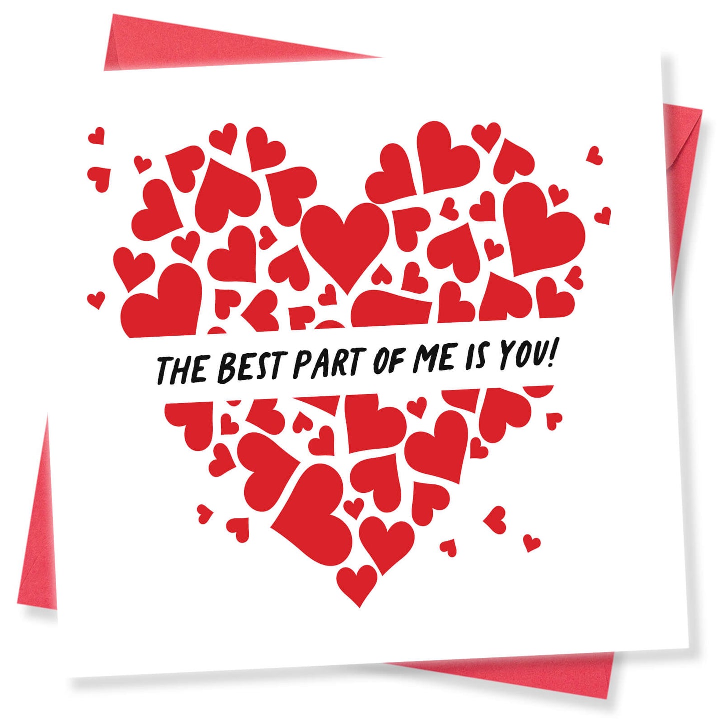 Valentine’s Card For Him, The Best Part of Me is You!, Valentine’s Card For Her, Husband Valentines Day Card
