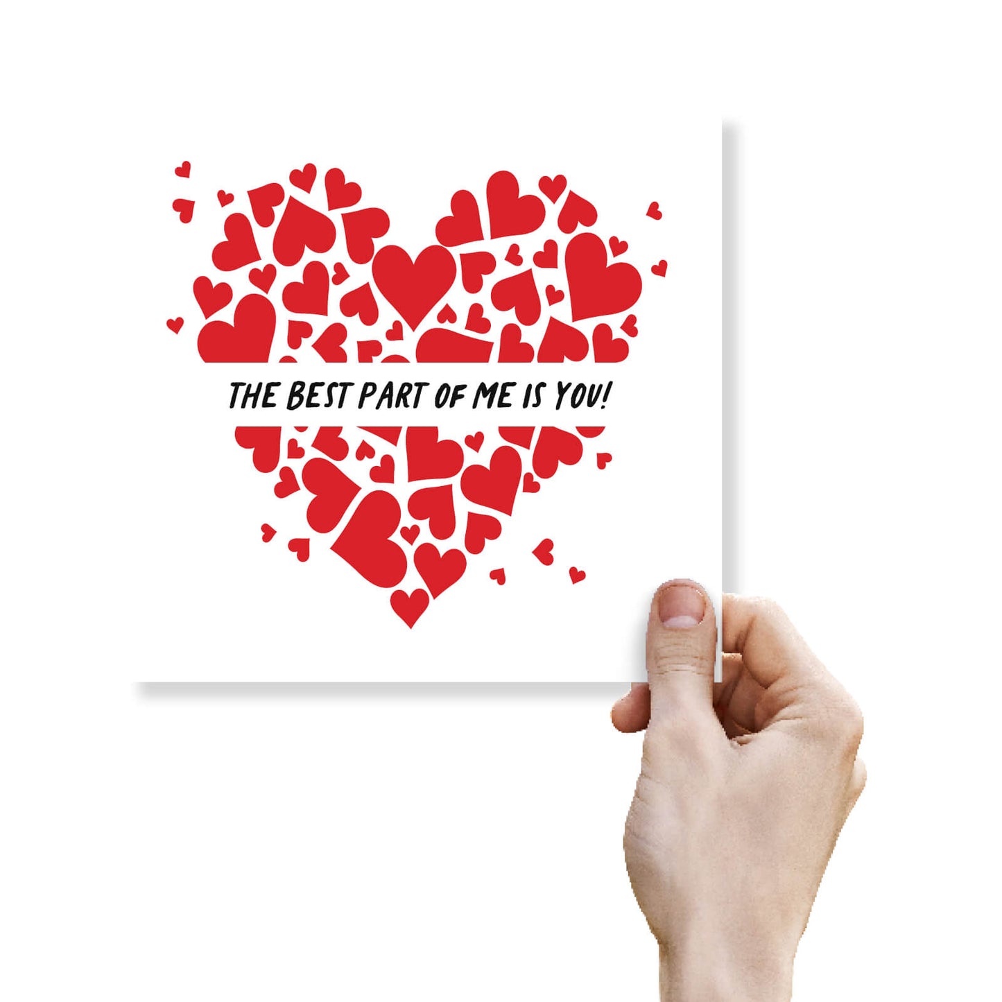 Valentine’s Card For Him, The Best Part of Me is You!, Valentine’s Card For Her, Husband Valentines Day Card
