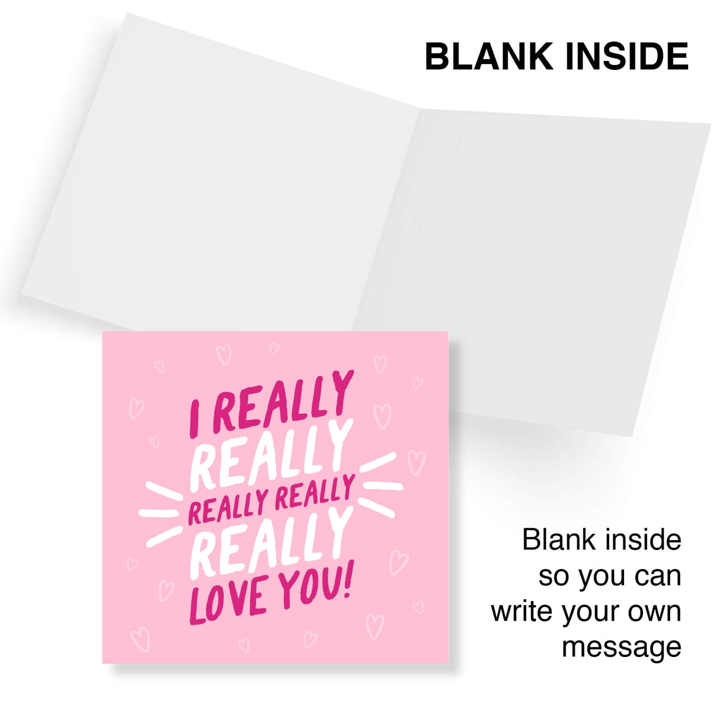 Valentine’s Card For Husband, Valentine’s Card For Wife, Valentine’s Day Card, I really really really really really Love you!