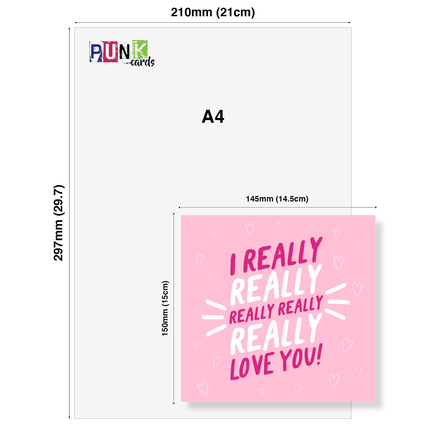 Valentine’s Card For Husband, Valentine’s Card For Wife, Valentine’s Day Card, I really really really really really Love you!