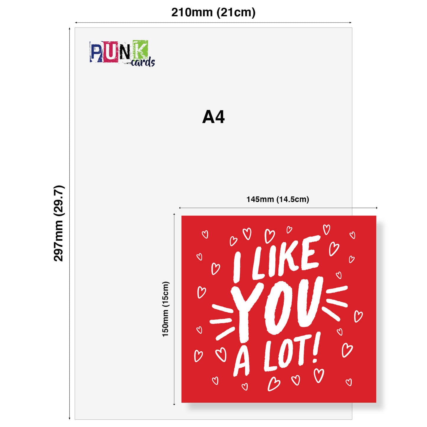 Valentine’s Day Card,  Valentine’s Card For Husband, Valentine’s Card For Wife, I Like You A Lot
