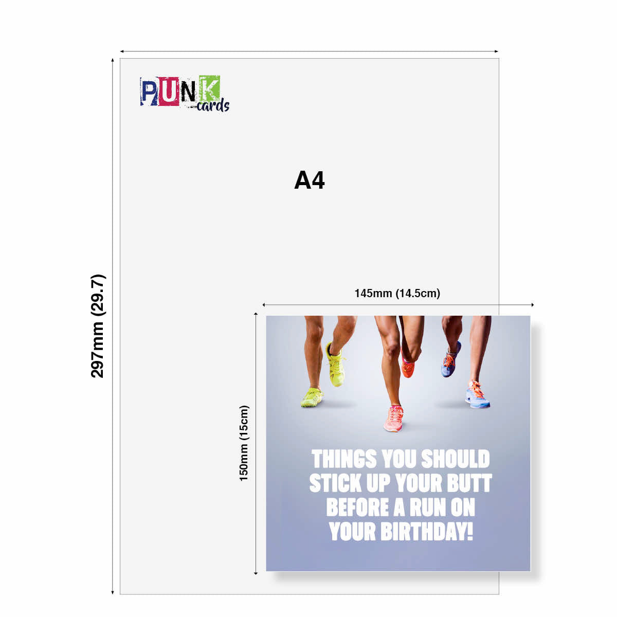 Rude Birthday Card for Runners – Before a Run