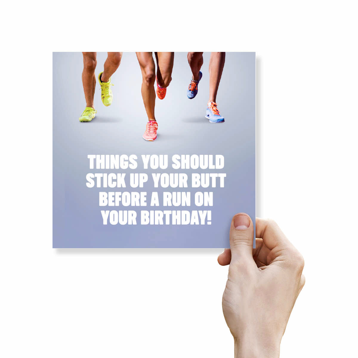 Rude Birthday Card for Runners – Before a Run