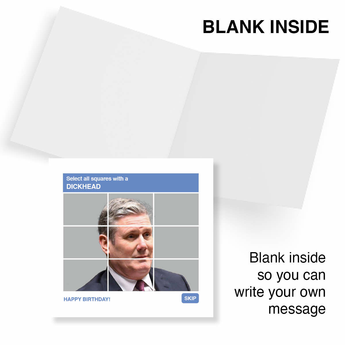 Rude Political Birthday Card – Select All Squares
