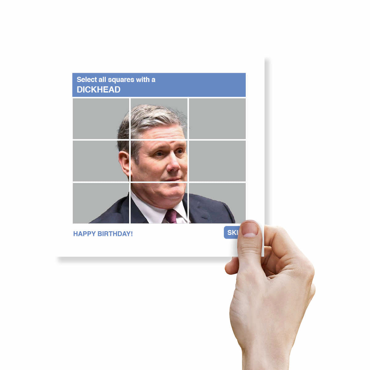 Rude Political Birthday Card – Select All Squares