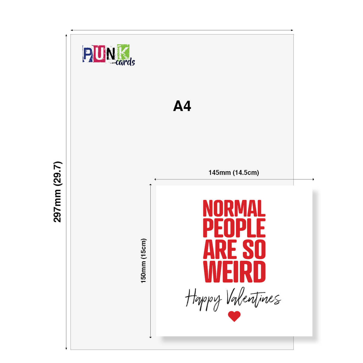 Funny Valentine’s Day Card – “Normal People Are So Weird”
