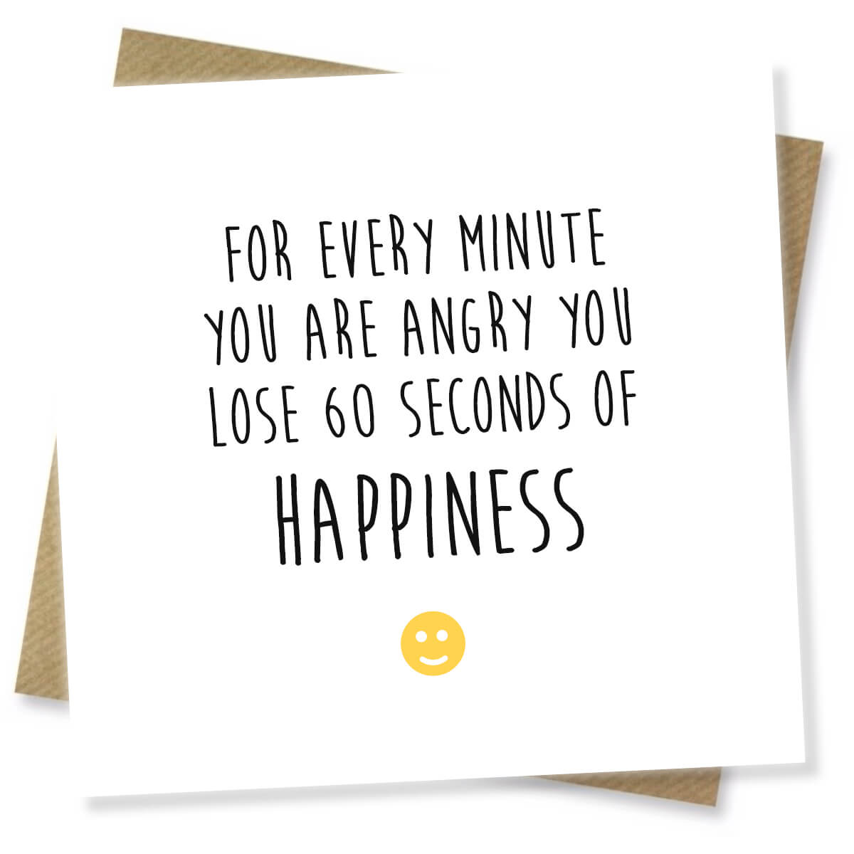 For Every Minute You Are Angry You Lose 60 Seconds Of Happiness