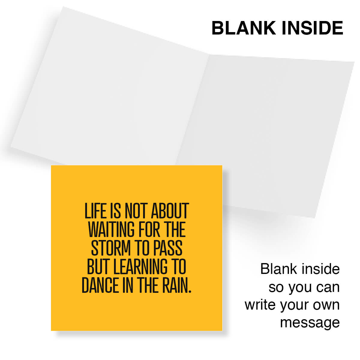 Life us not about waiting for the storm to pass but learning to dance in the rain